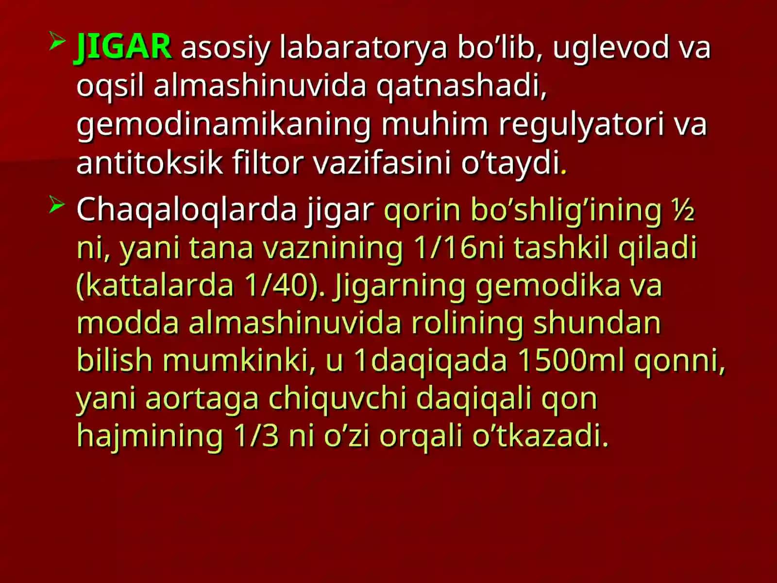 JIGARNING JARROHLIK ANATOMIYASI 2