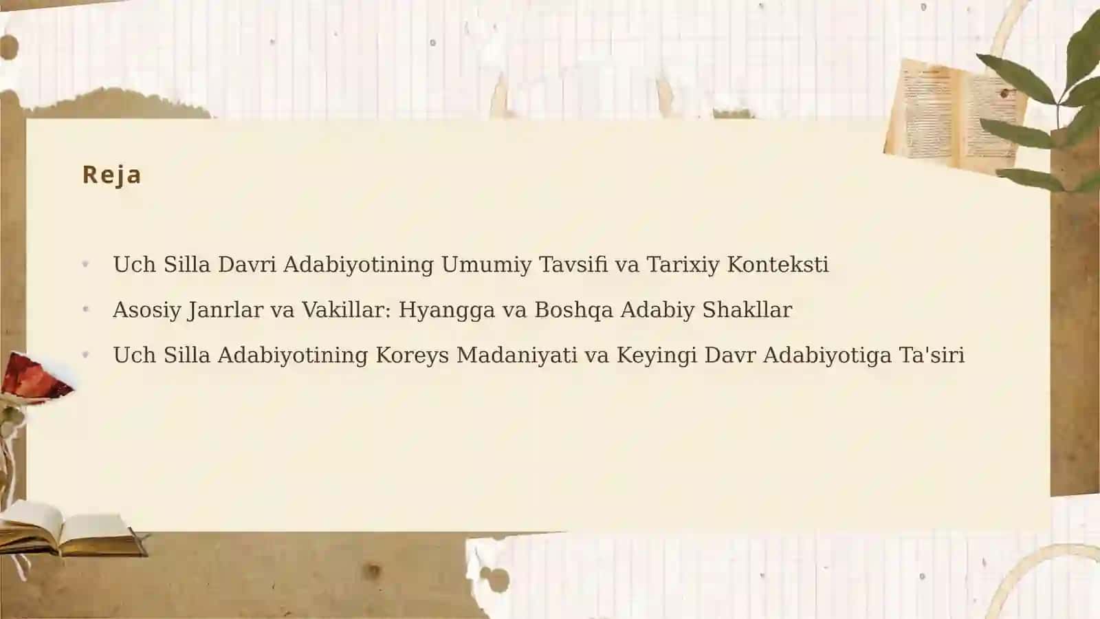 Uch Silla Davri Adabiyoti 2