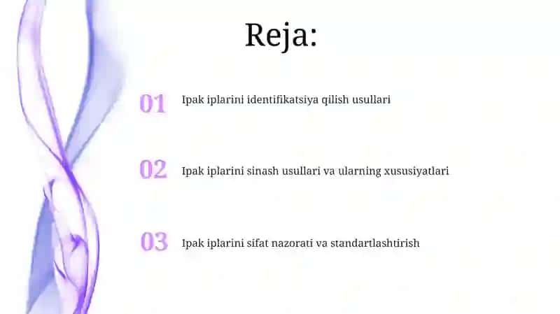 Ipak iplarini aniqlash va sinov usullari 2