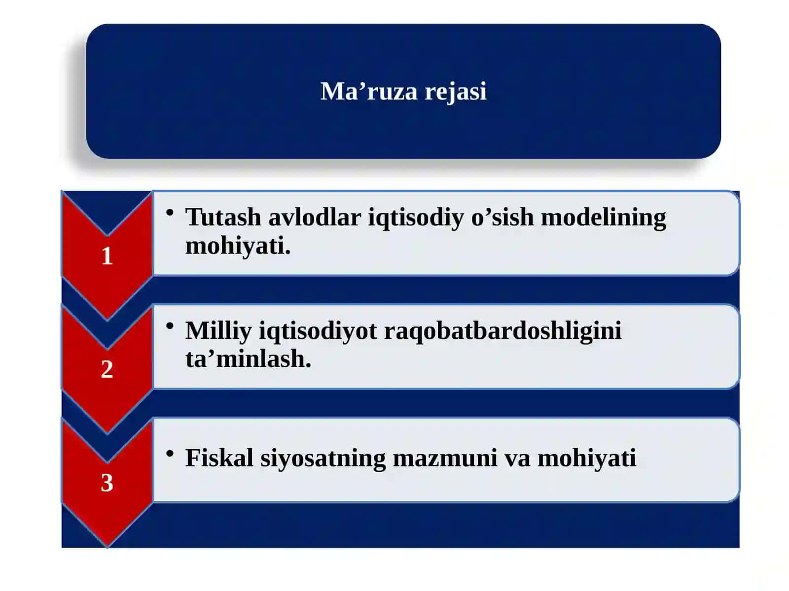Iqtisodiy o’sish 2