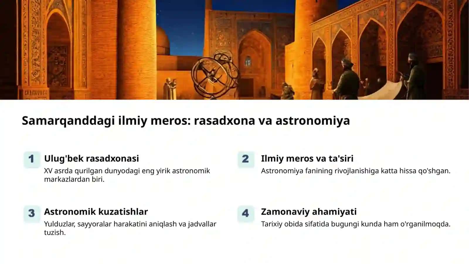 Mirzo Ulugʻbek: Buyuk olim va davlat arbobi 2