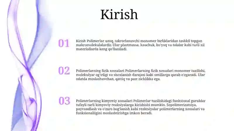 Polimerlarning Fizik Va Kimyoviy Xossalari 2
