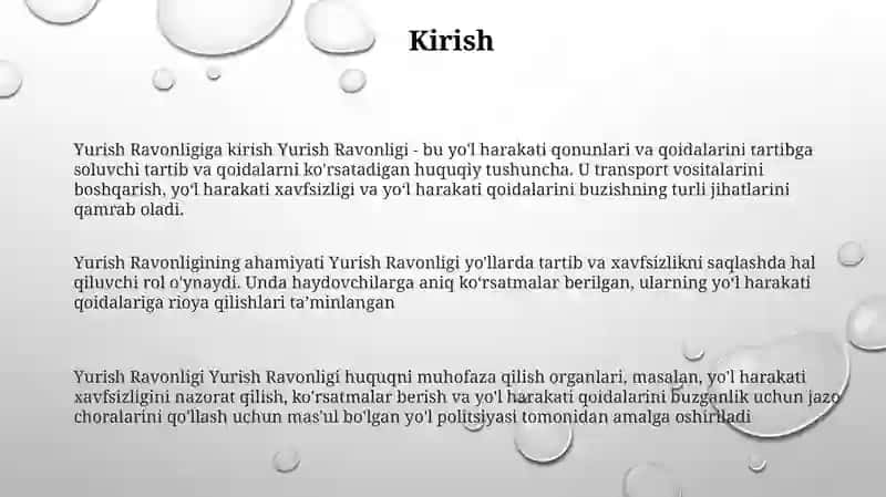 Yurish Ravonligi 2