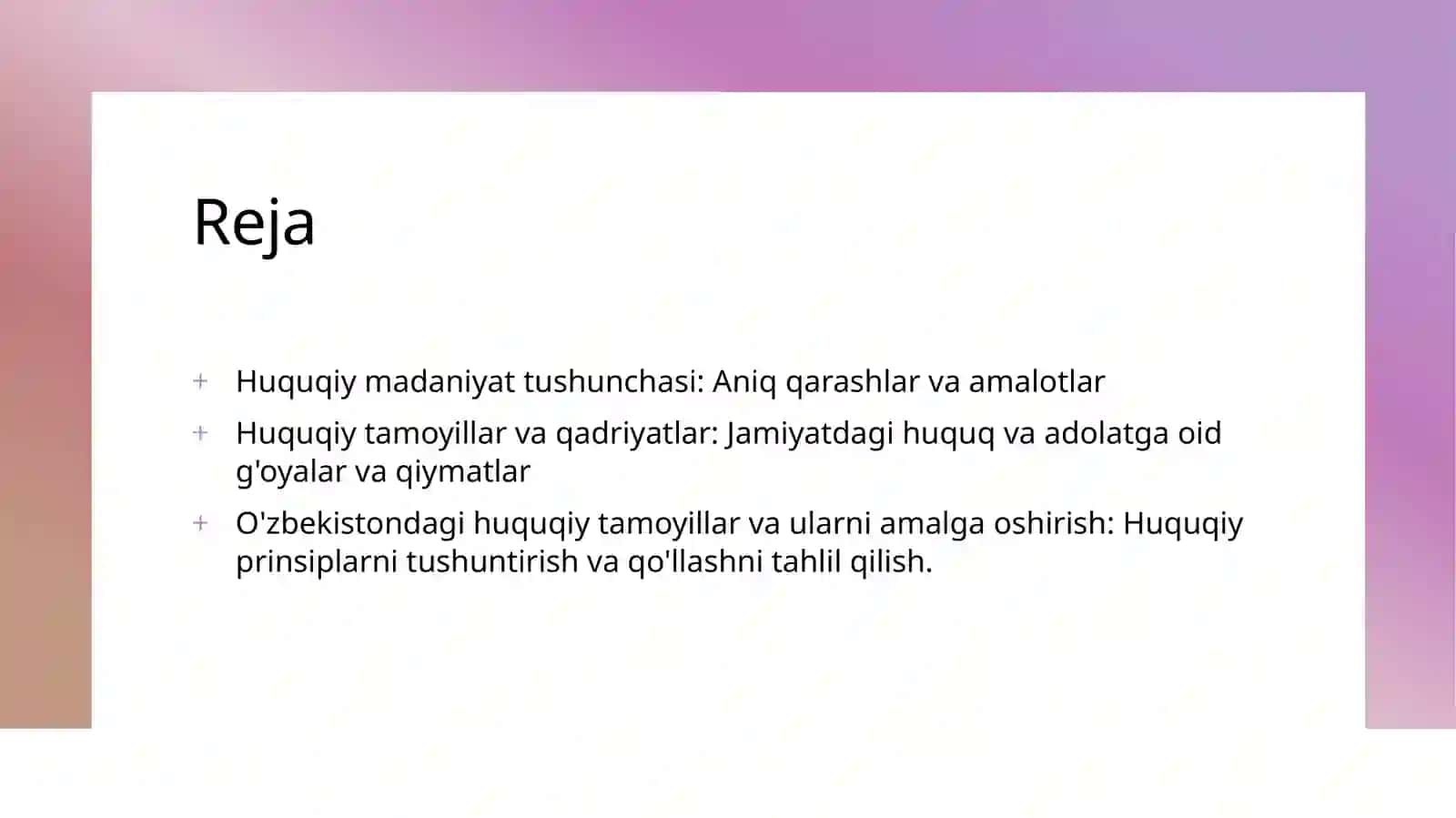 Huquqiy madaniyat tushunchasi 2
