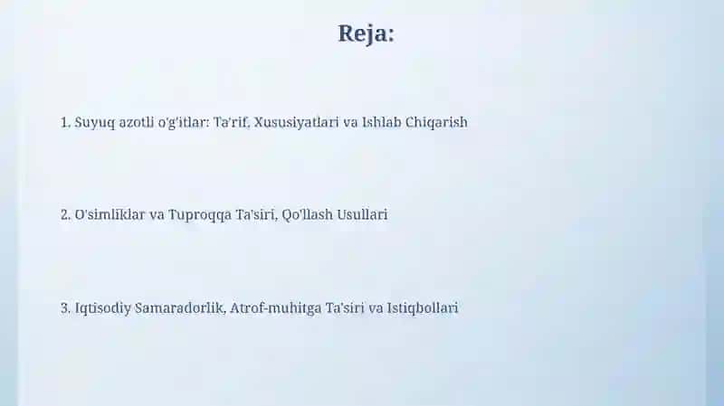 Suyuq azotli o'g'itlar 2