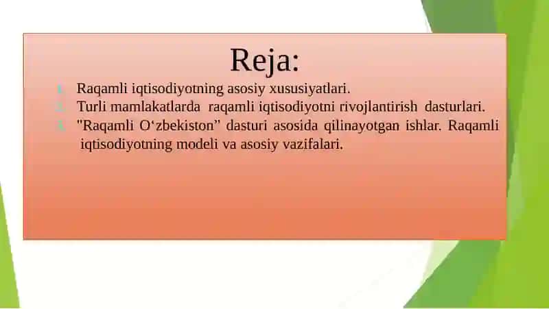RAQAMLIIQTISODIYOT FANI GAKIRISH 2