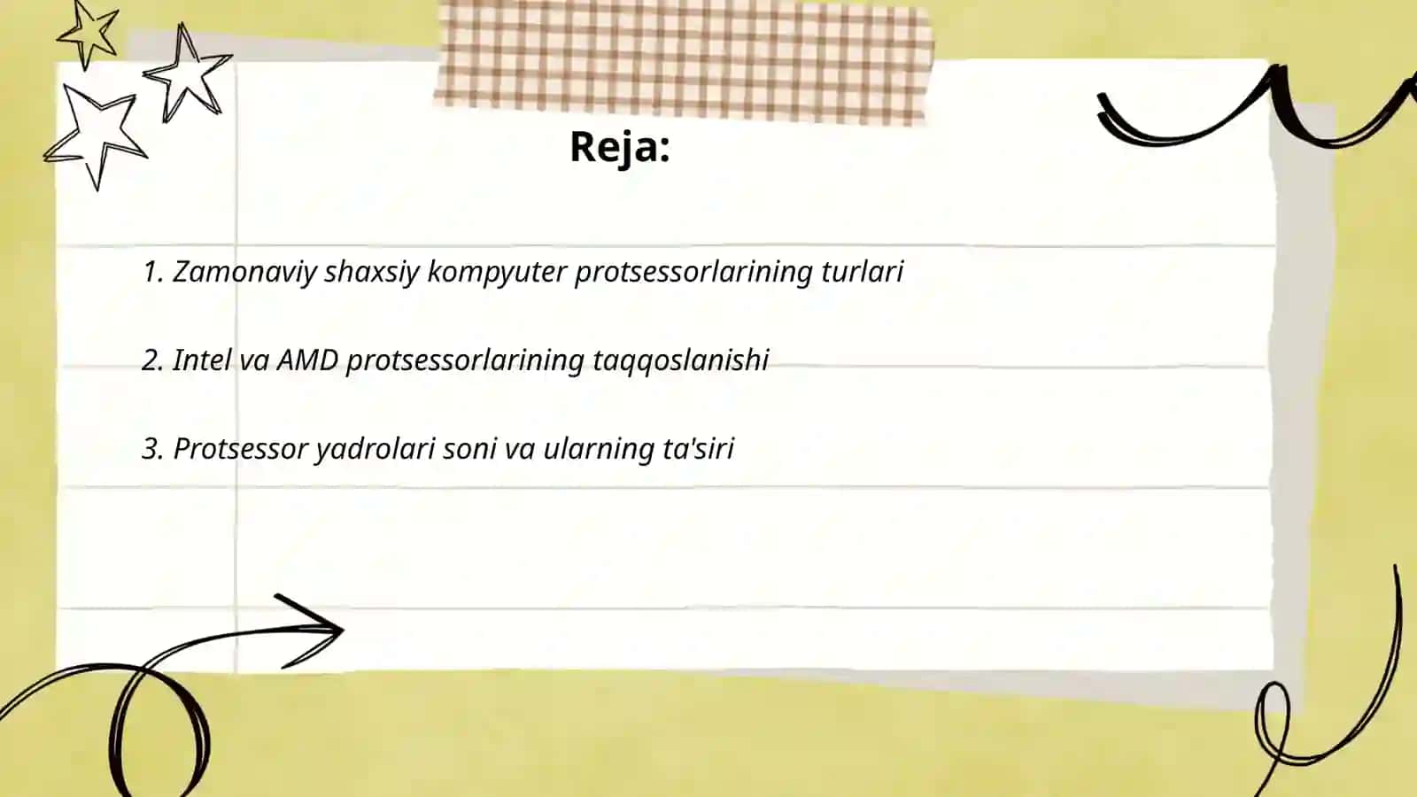 Zamonaviy shaxsiy kompyuter protsessorlarining turlari 2