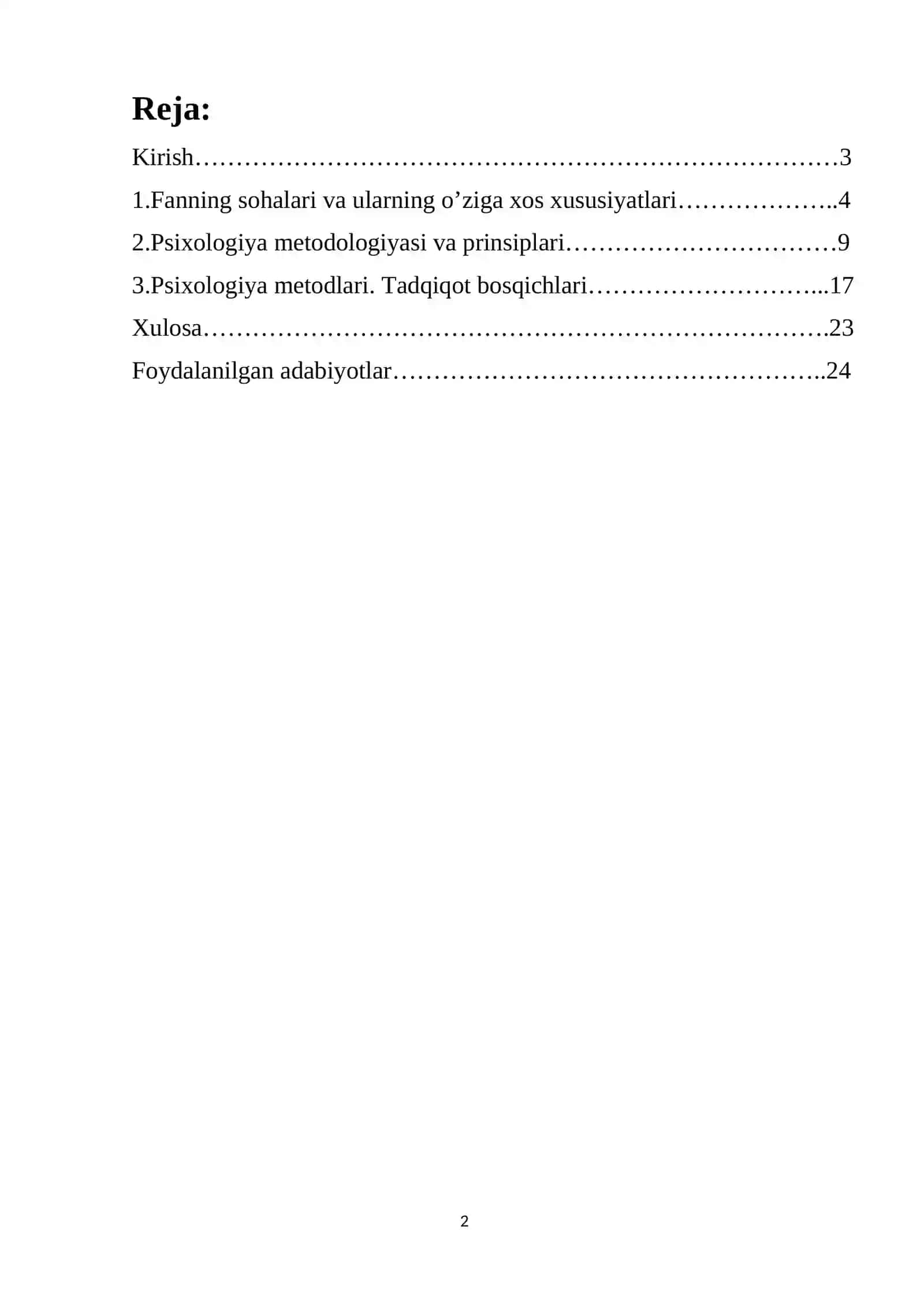 Fanning ilmiy tadqiqot metodlari va sohalari 2