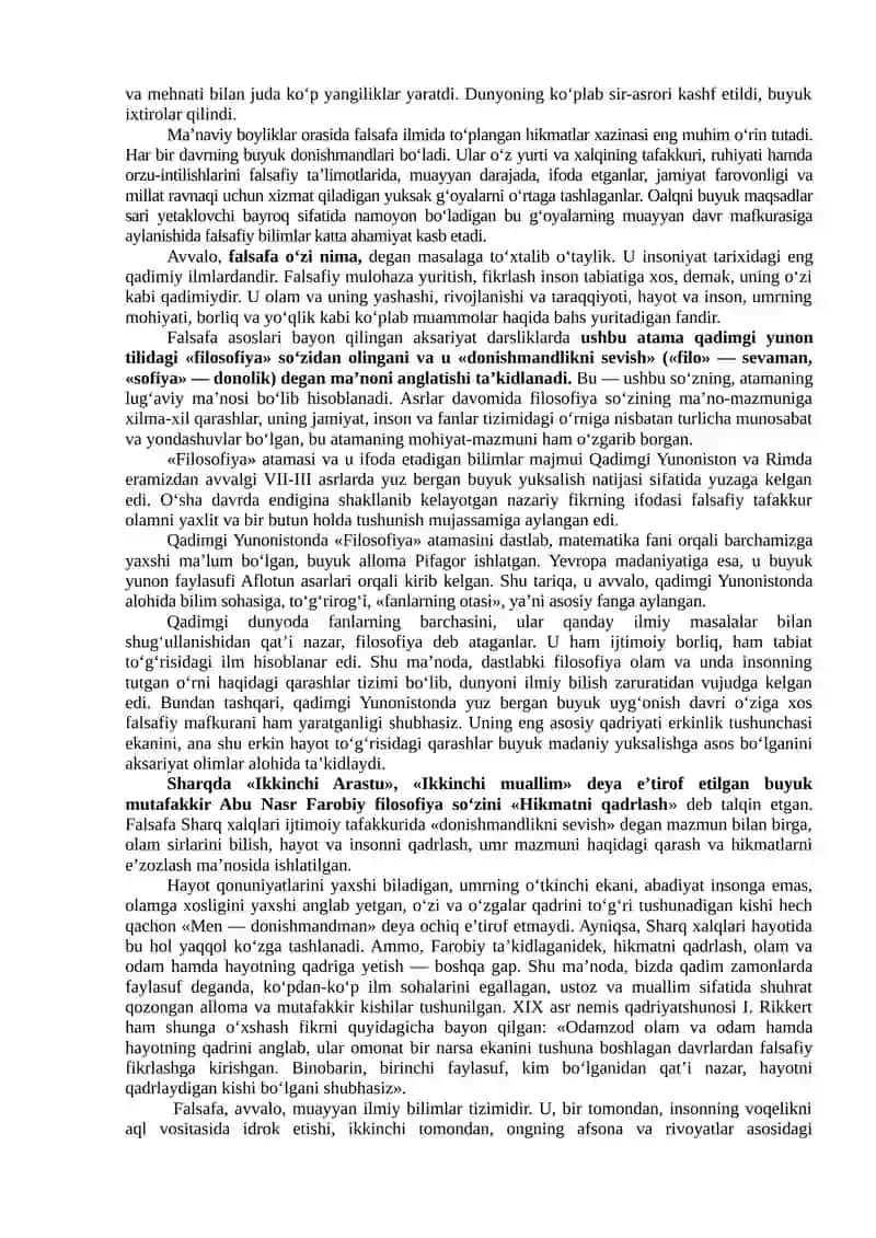 Falsafa va uning jamiyat hayotidagi roli 2