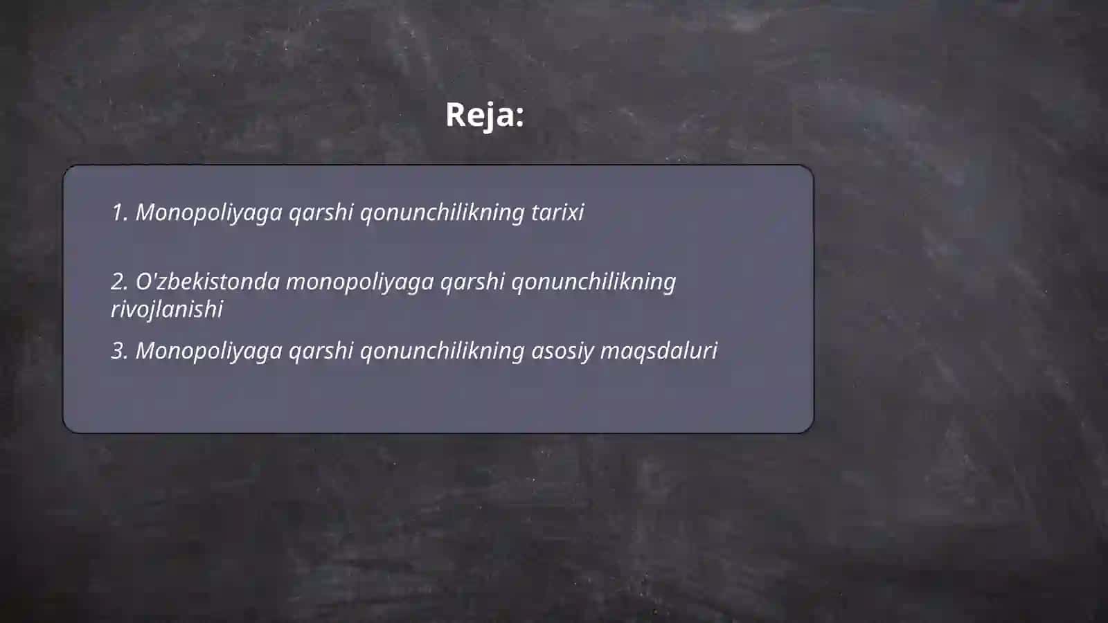 Monopoliyaga qarshi qonunchilik va ularning amal qilishi 2