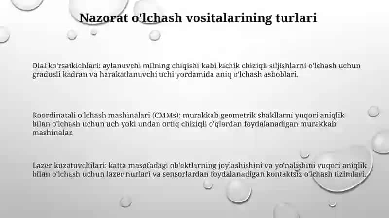 Nazorat OʻLchash Vositalari 2