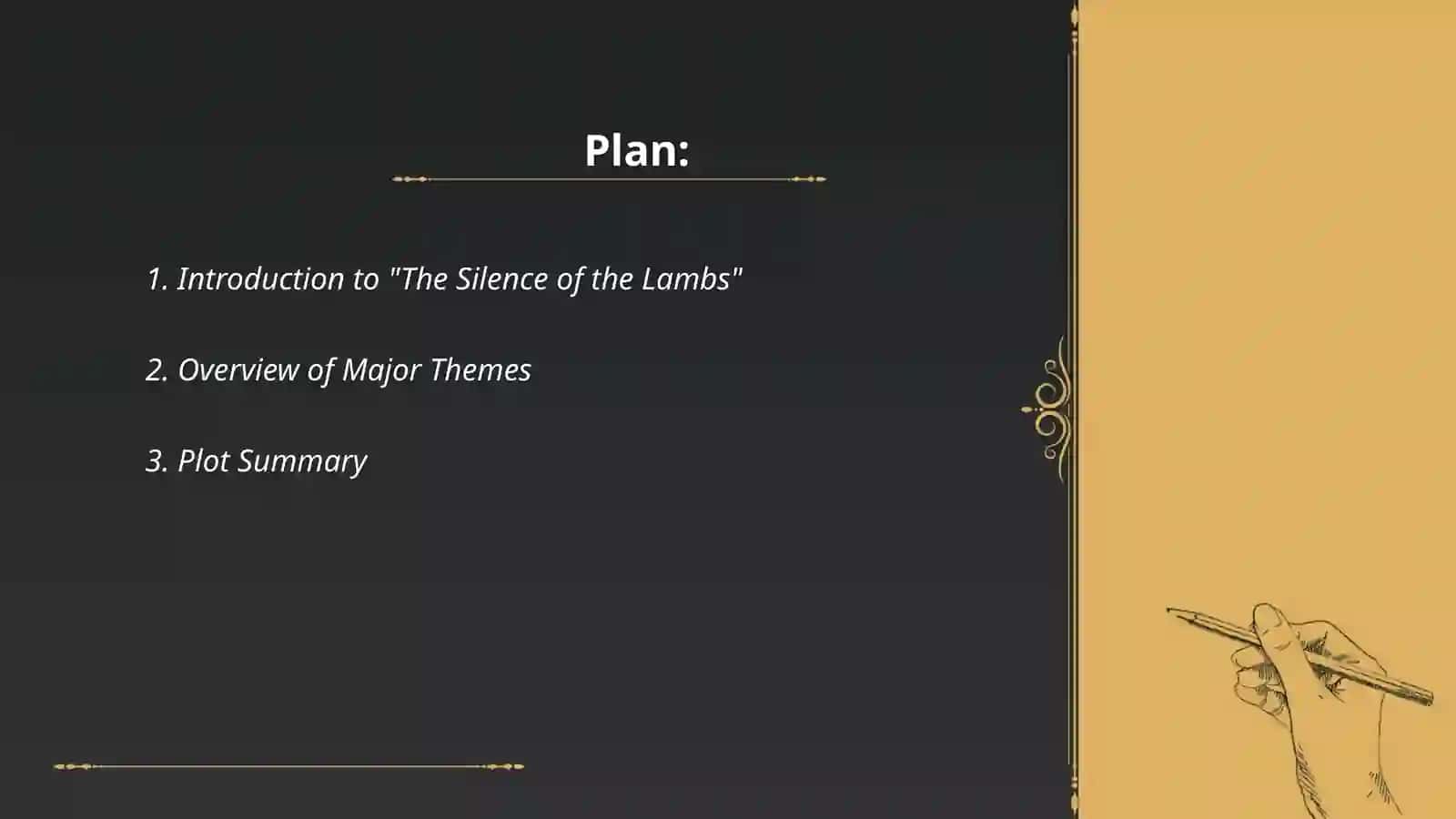 Summary of the silence of the Lamp 2