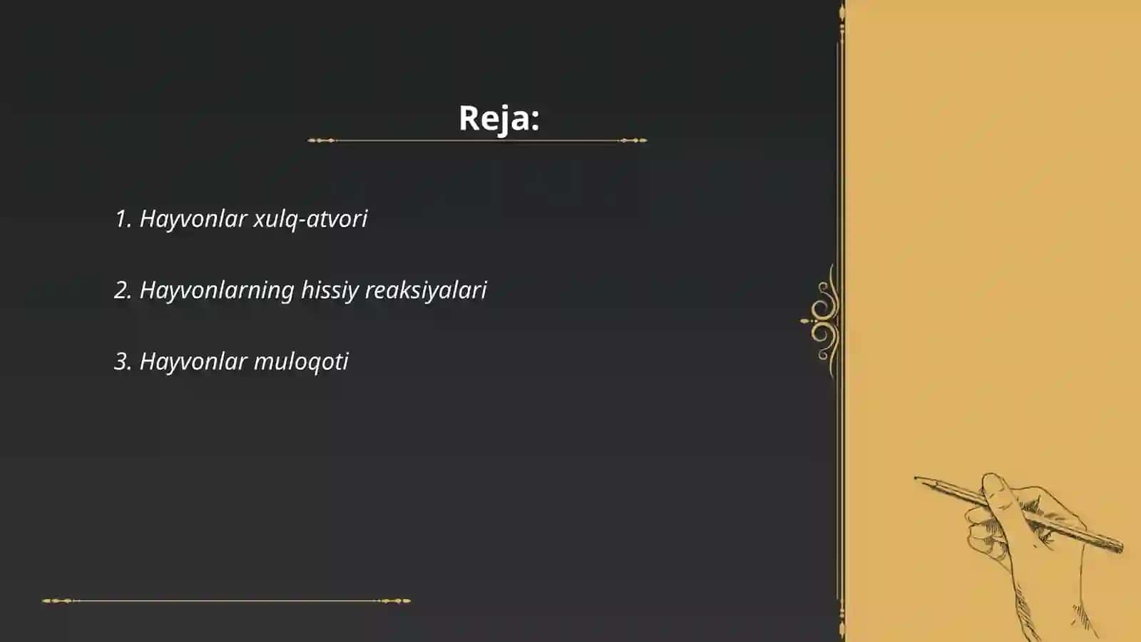 Hayvonlar psixologiyasi 2