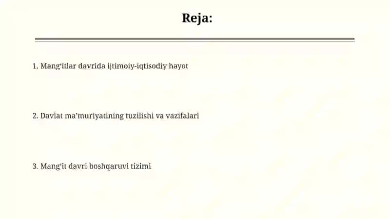Manğitlar davrida boshqaruv davri va davlat boshqaruvi 2