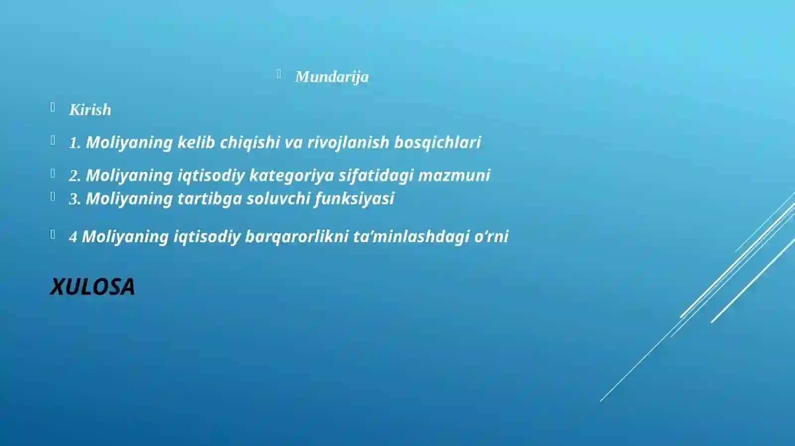 Молиянинг моҳияти ва функциялари 2