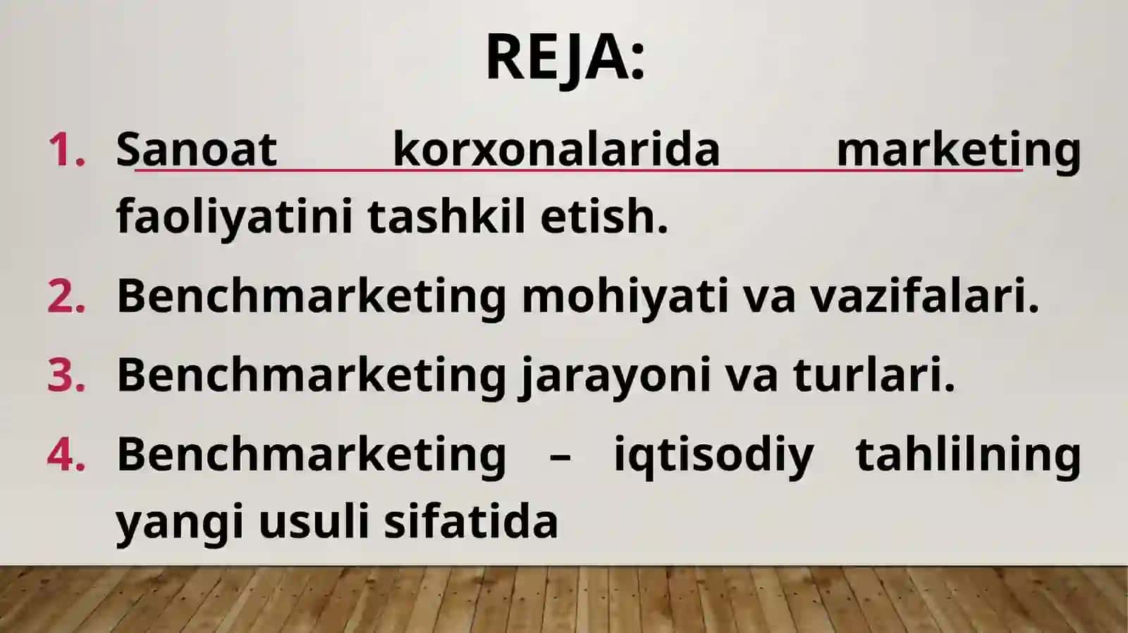 Sanoatda benchmarketing 2
