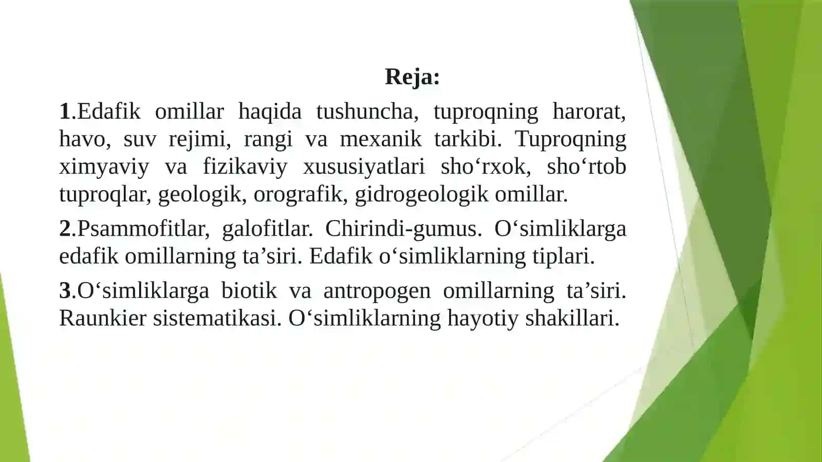 O‘simliklarning Hayotiy Shakllari 2