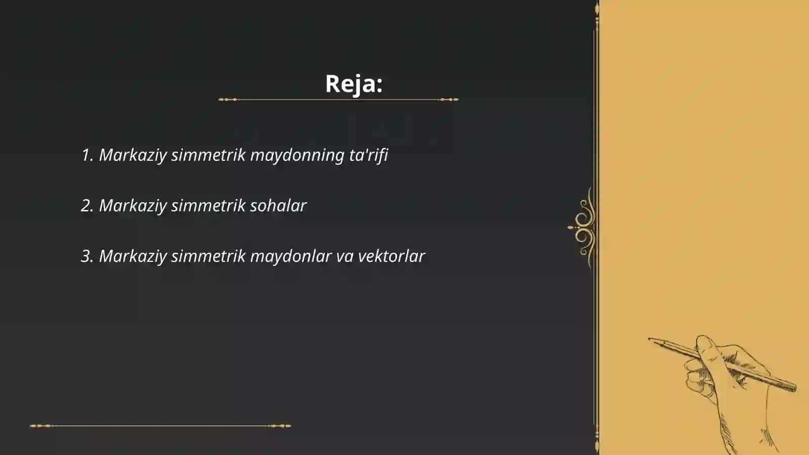 Markaziy simmetrik maydonda nuqta harakati 2