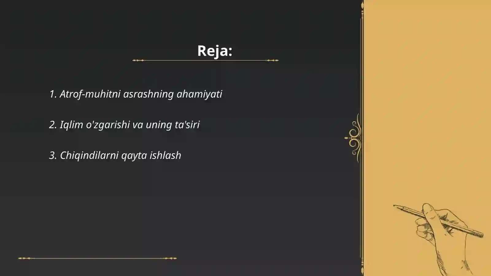 Atrof-muhitni qadrlash 2