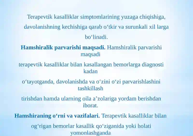 ZAMONAVIY HARBIY TERAPEVTIK KASALLIKLAR 2
