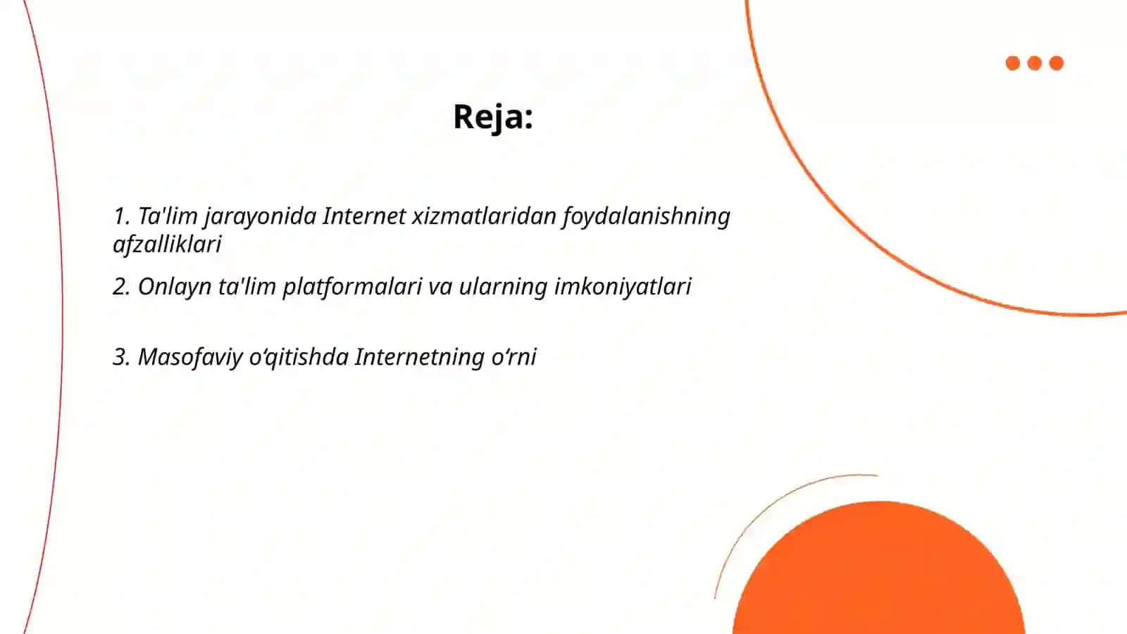 Ta‘lim jarayonini tashkil etishda Internet xizmatlaridan foydalanish 2