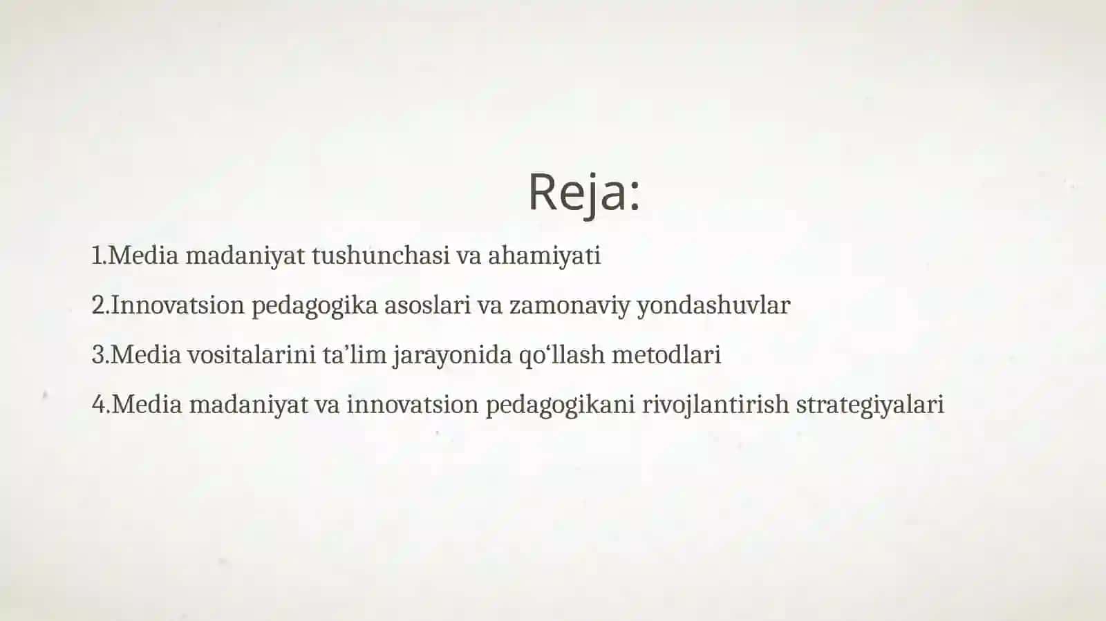 Media madaniyat va innovatsion pedagogika 2