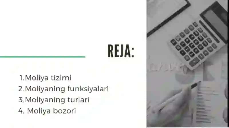 MOLIYA TIZIMI 2