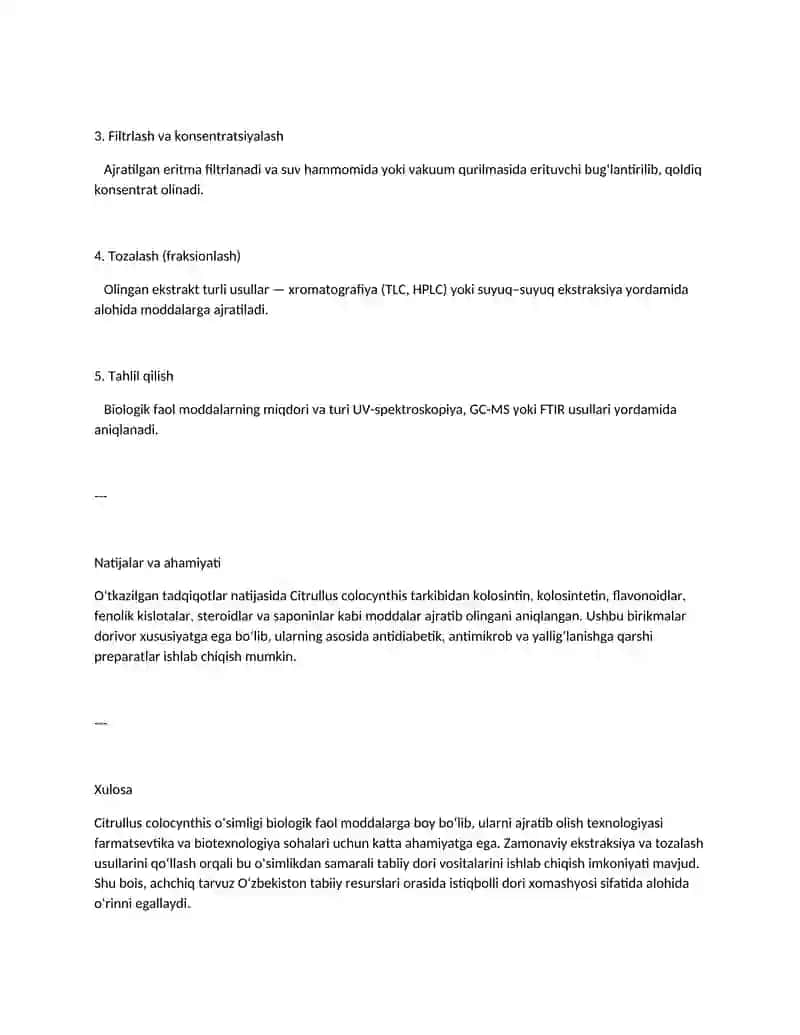 Achchiq tarvuz (Citrullus colocynthis) 2