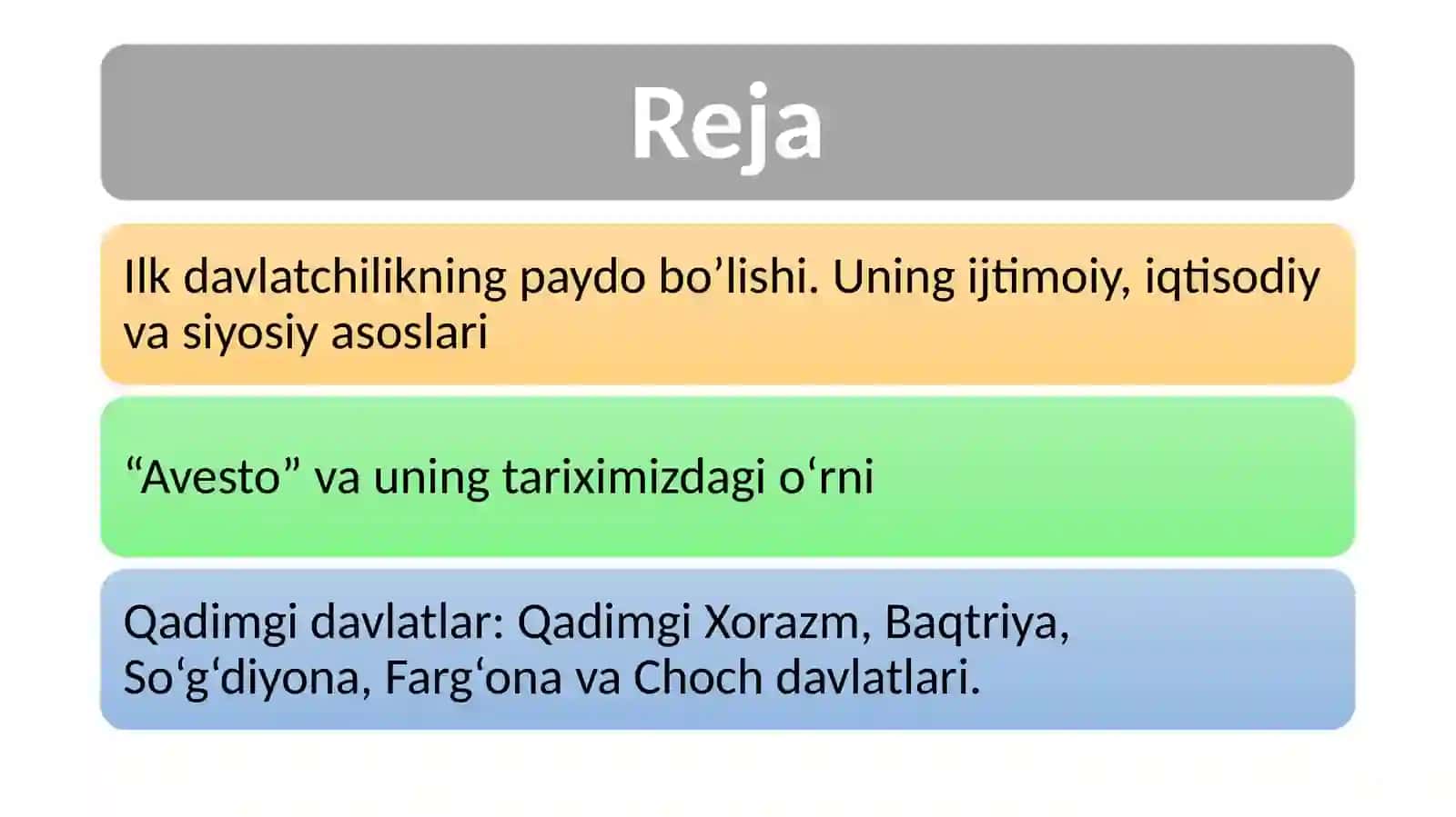 Ilkdavlatchilikning paydo bo'lishi 2