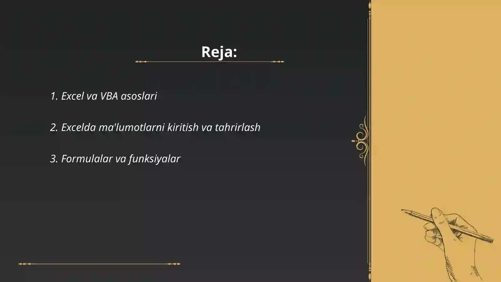 Excel va VBA asoslari 2