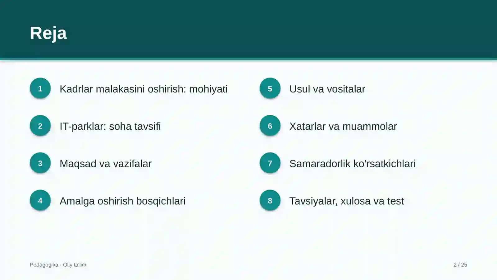 IT-parklarda kadrlar malakasini oshirish 2