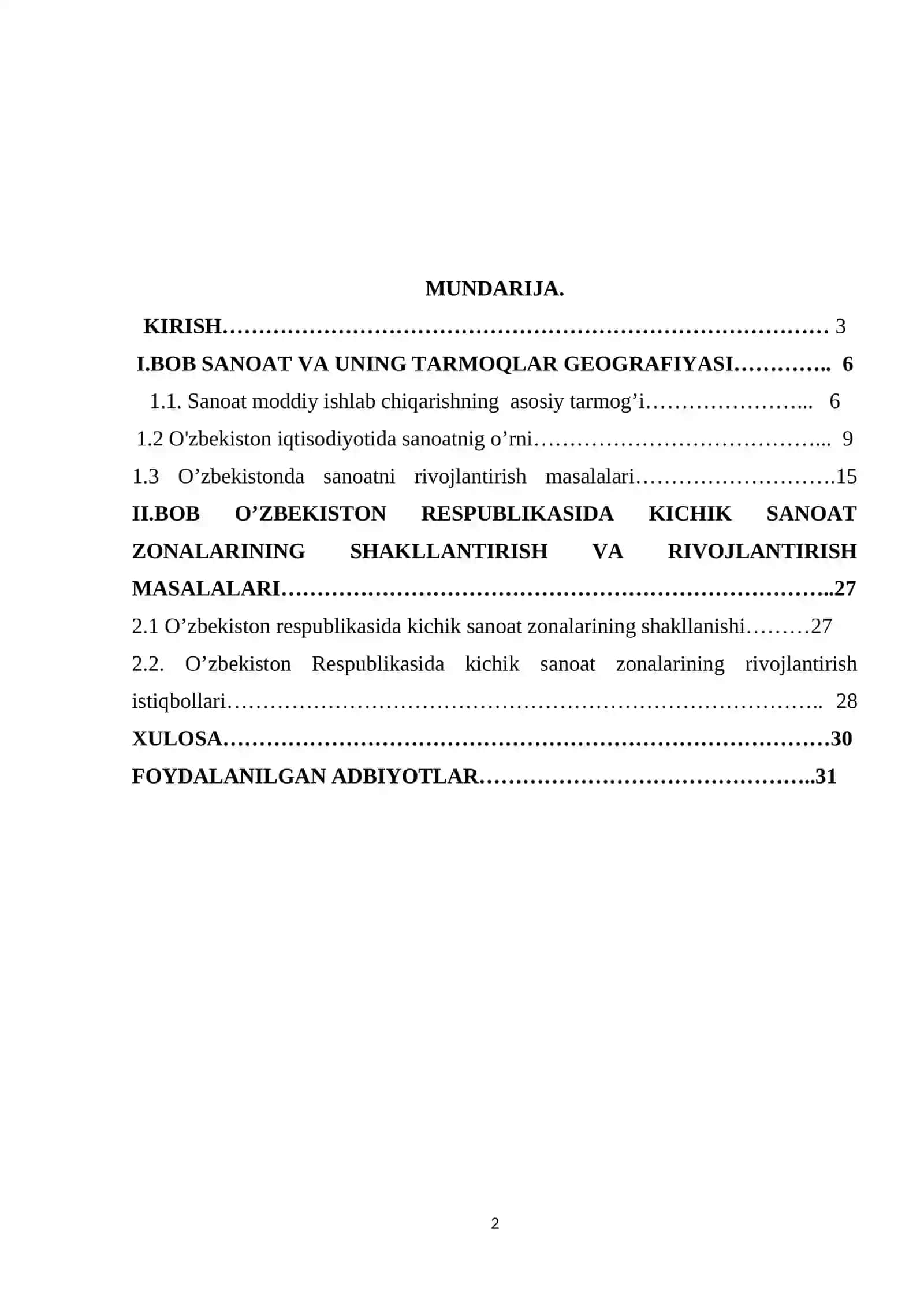O’zbekiston iqtisodiy geografiyasi 2