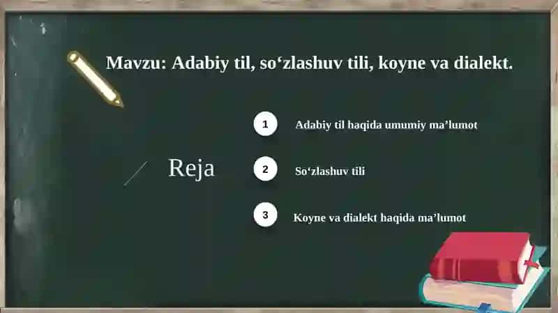 Adabiytil haqida umumiy ma'lumot 2