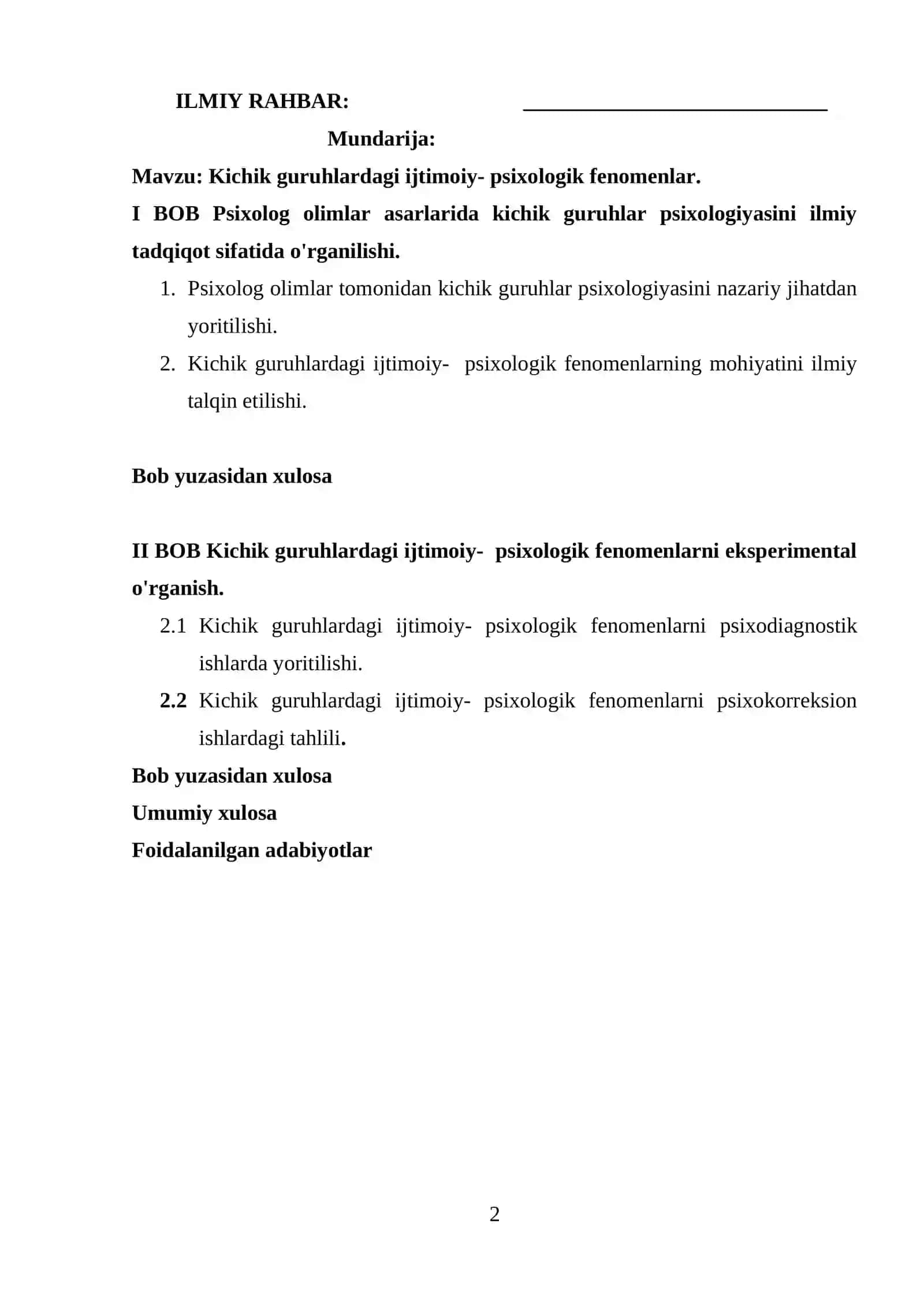 Kichik guruhlardagi ijtimoiy- psixologik fenomenlar 2