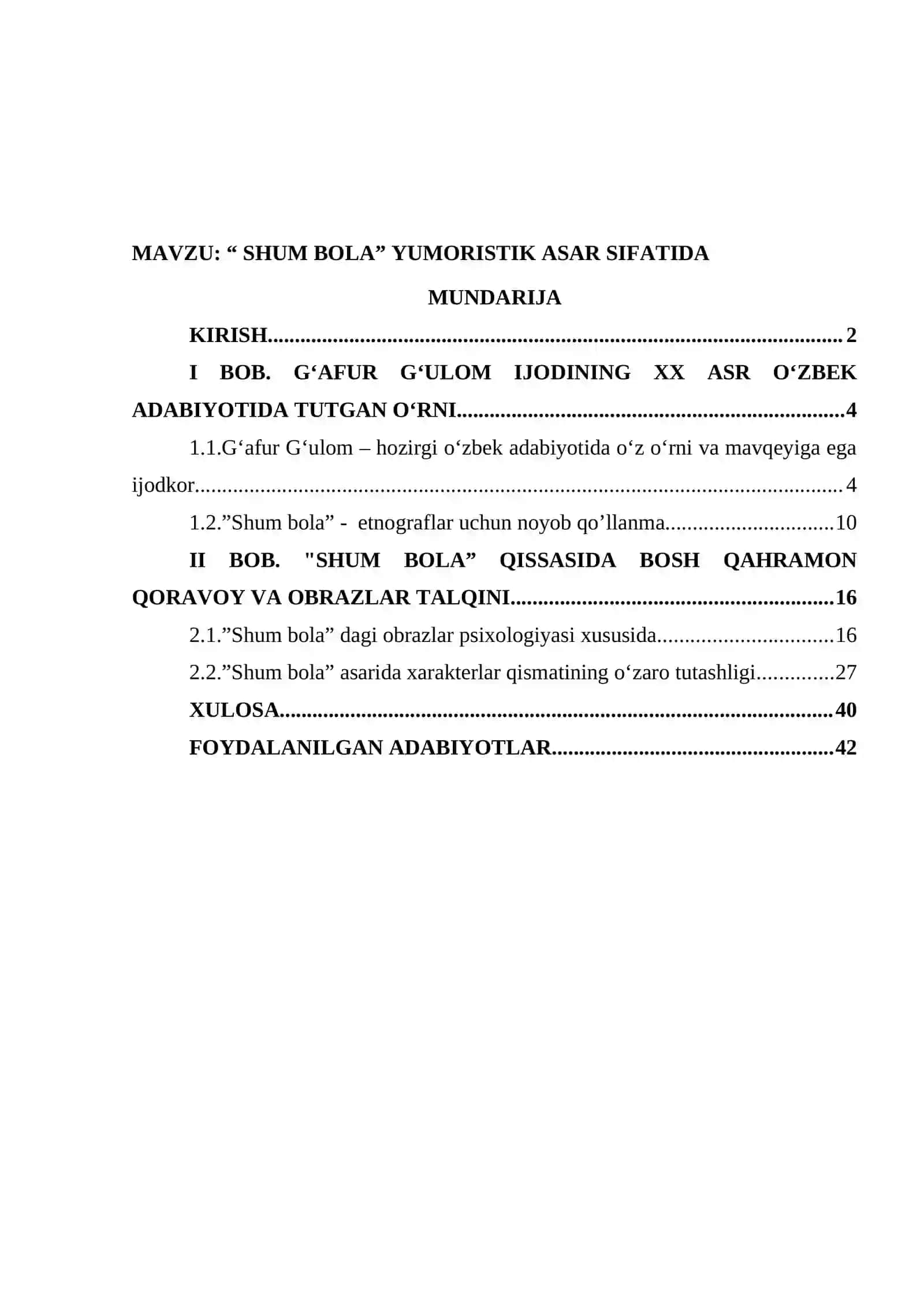 SHUM BOLA YUMORISTIK ASAR SIFATIDA 2