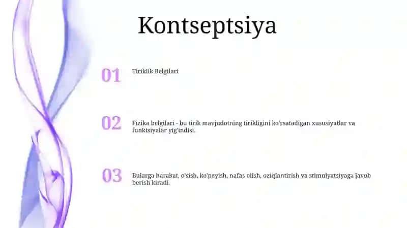 Tiriklik Belgilari 2