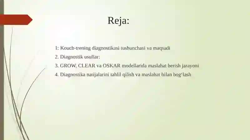 Tarbiya dakouch trening diagnostikasi va professional maslahat usullari 2