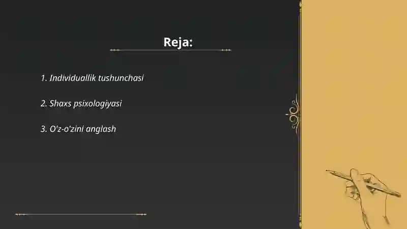 Individuallik tushunchasi 2