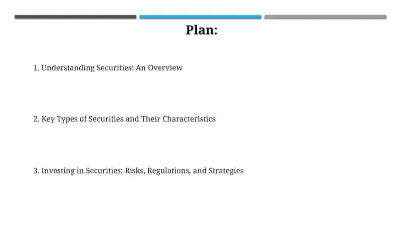 Types of securities 2