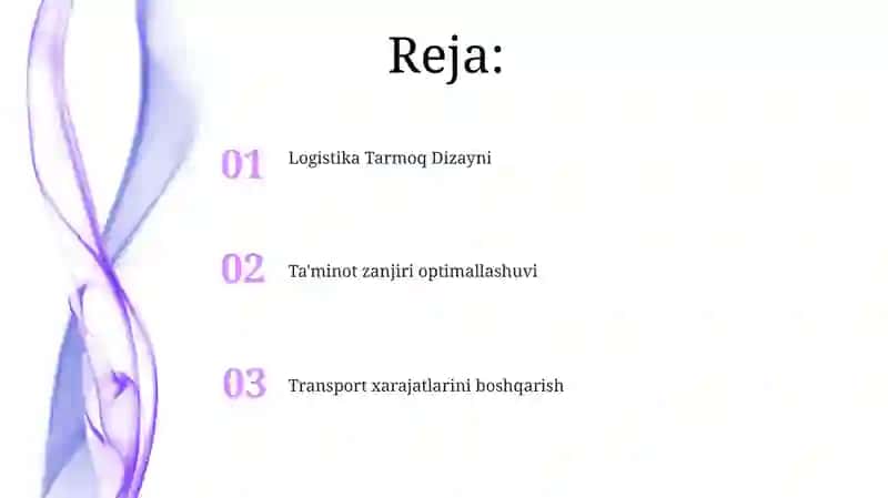 Ta'minot zanjiri optimallashuvi 2