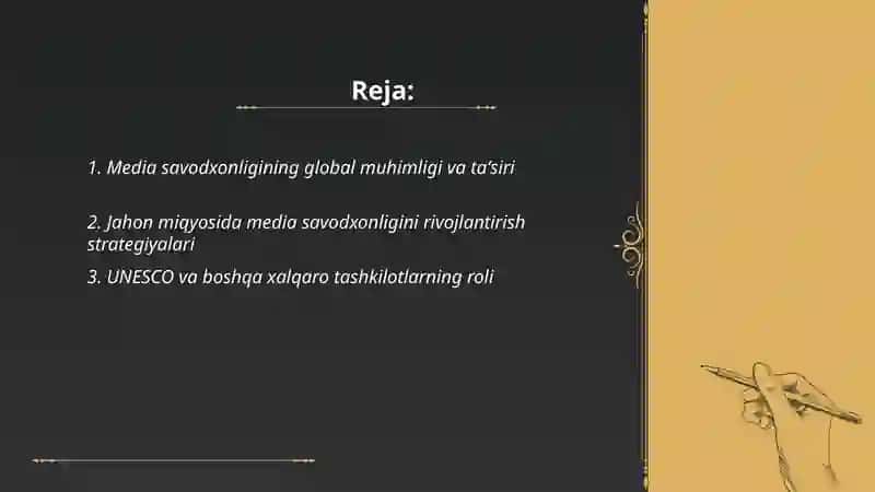 Media savodxonligining global olamdagi orni 2
