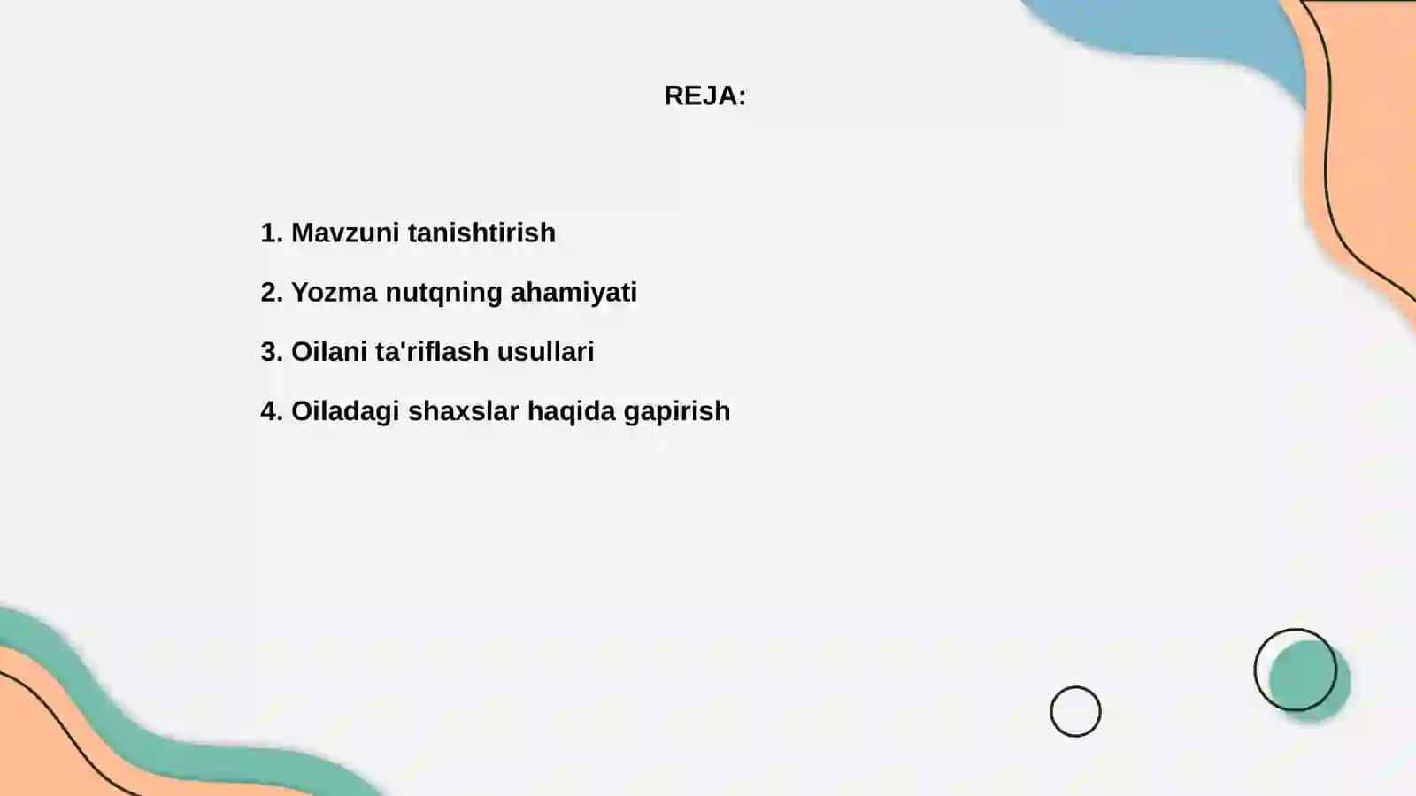 Oilaviy munosabatlar 2