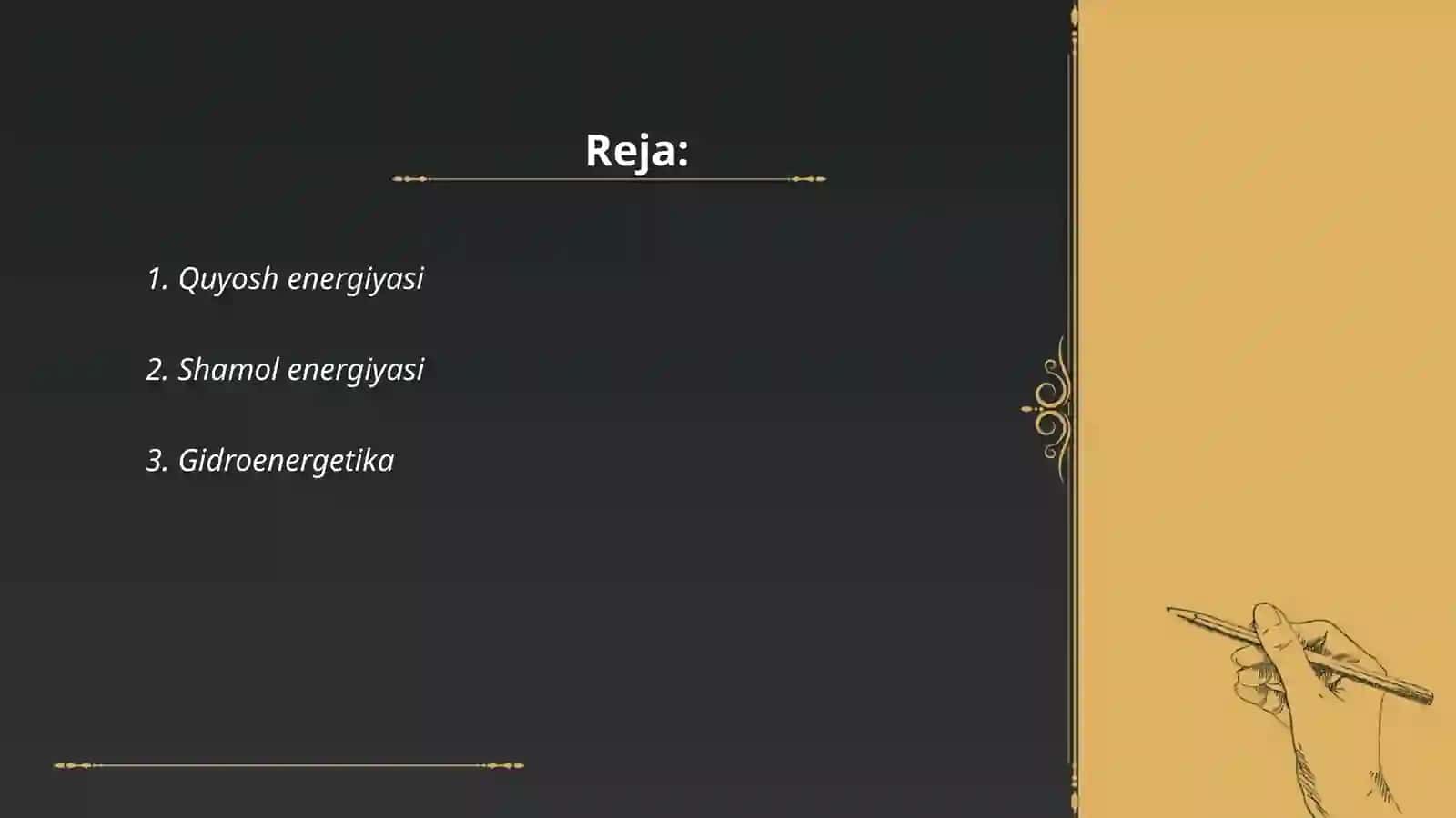 Qayta tiklanuvchi energiya manbalari 2