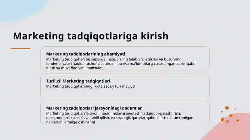 Marketing tadqiqotlari 2