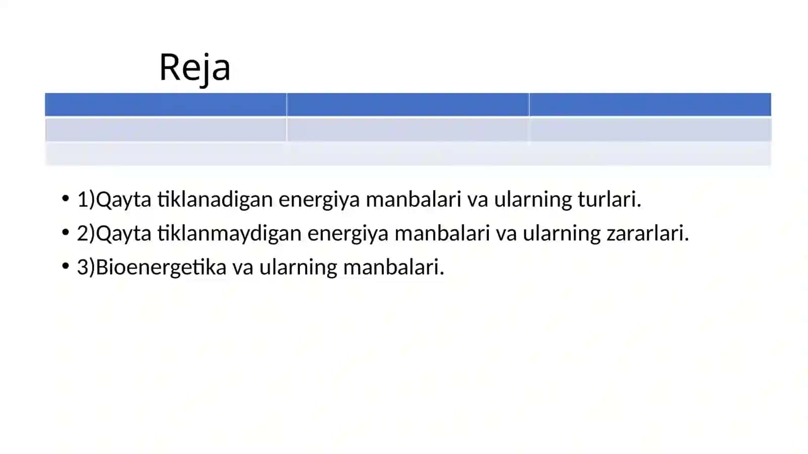 Energiya haqida malumotlar 2