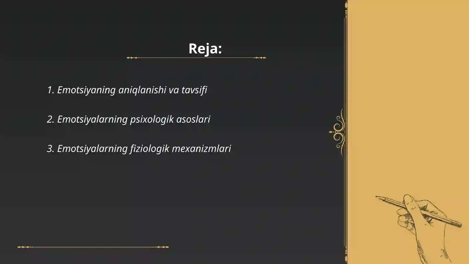 Emotsiyalar psixologiyasi 2