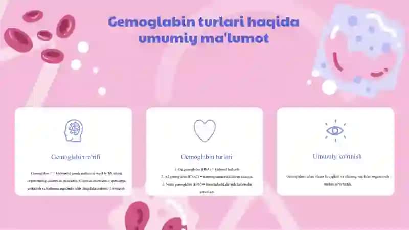 Gemoglabin va uning turlari. Anemiya 2