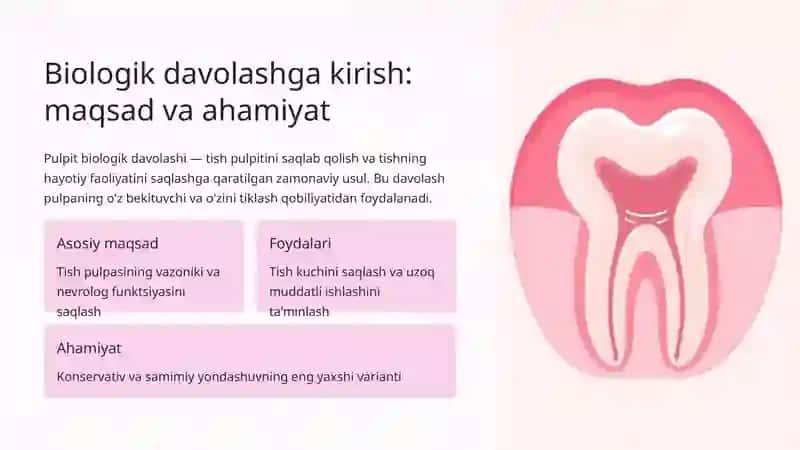 Pulpitlarni biologik davolashda yuzaga keluvchi xato va asoratlar 2