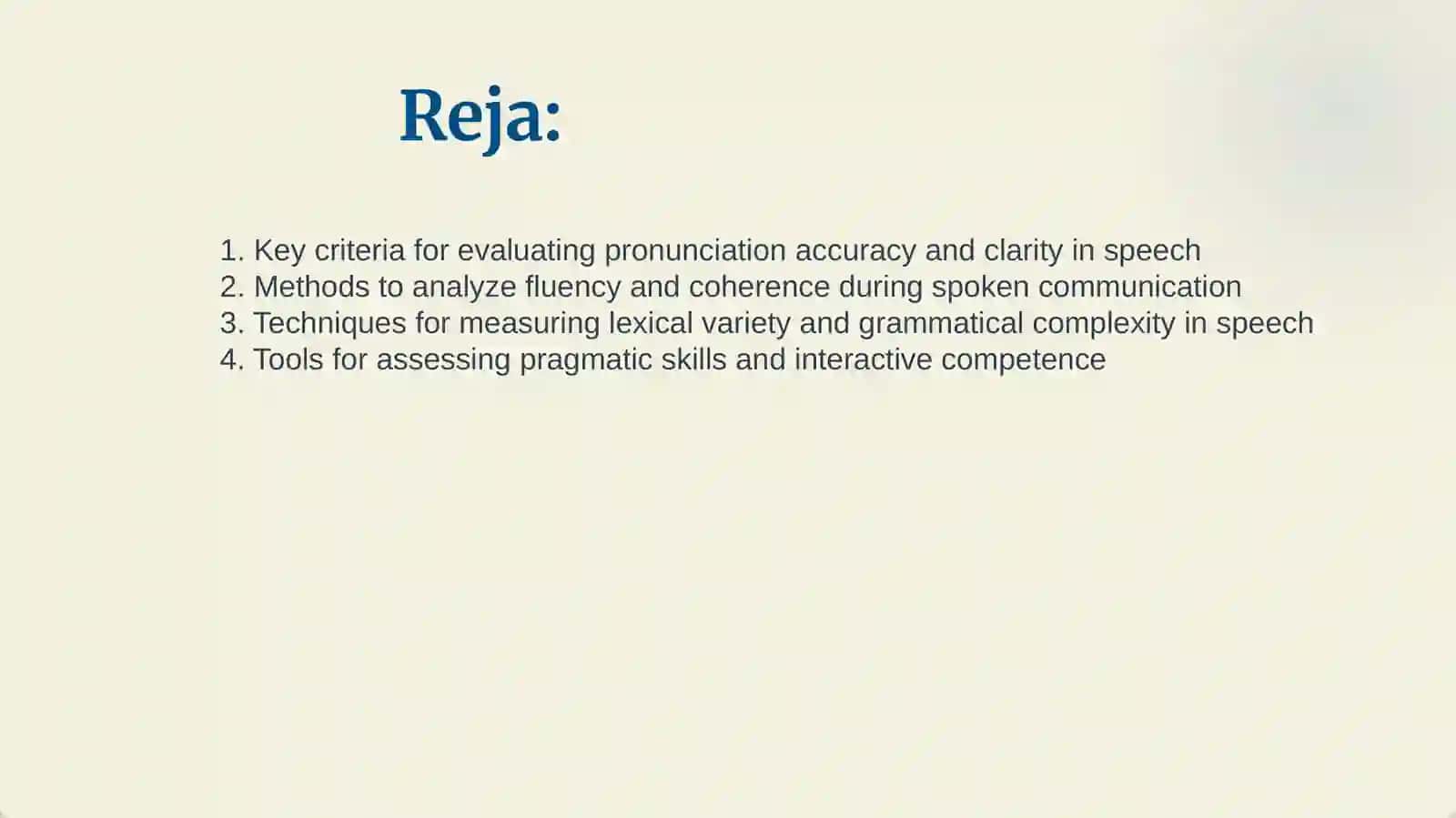 PRINCIPLES OF ASSESSING SPEECH SKILLS 2