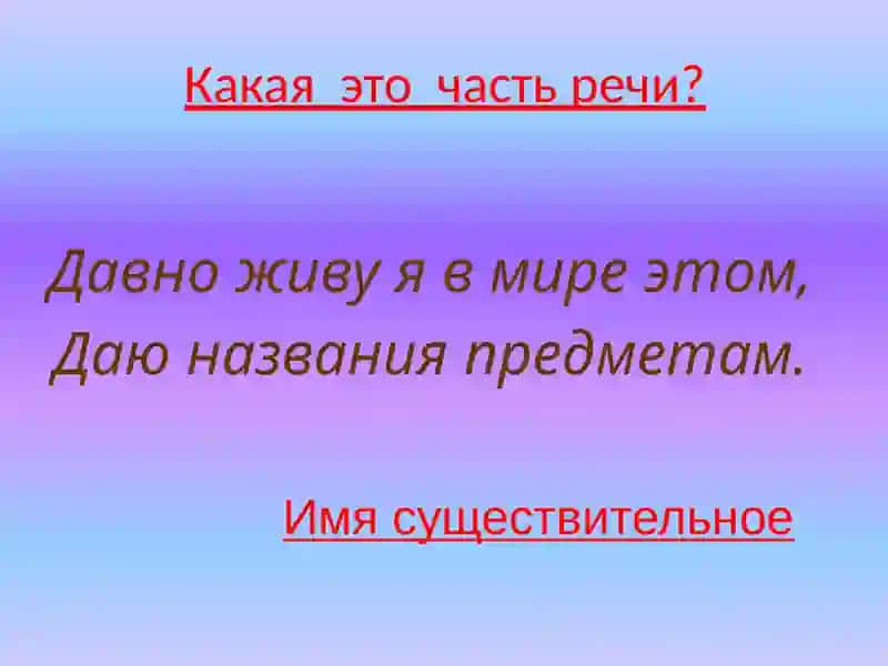 ИМЯ СУЩЕСТВИТЕЛЬНОЕ 2